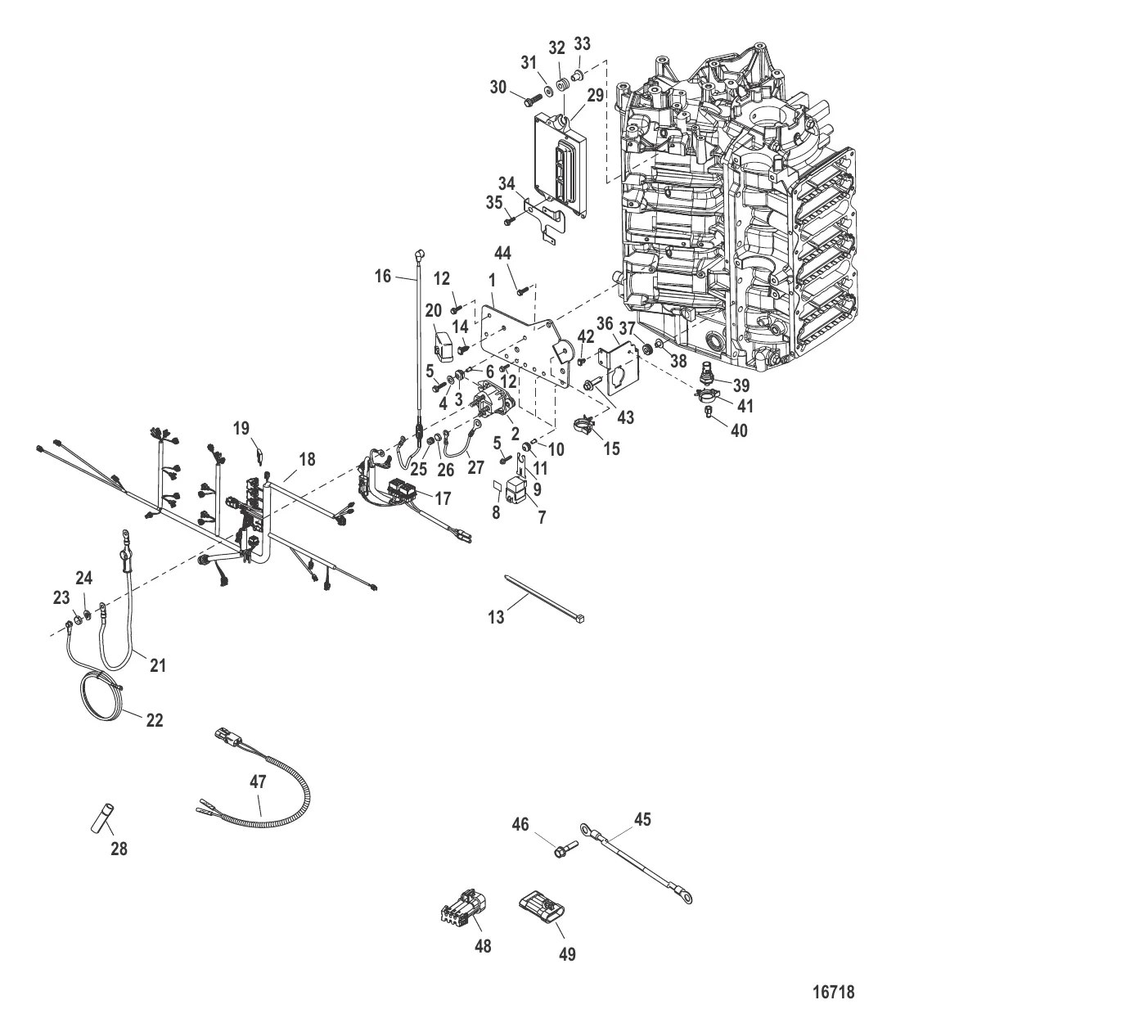 Пластина электромагнита (Серийный номер 1B227000 и выше)