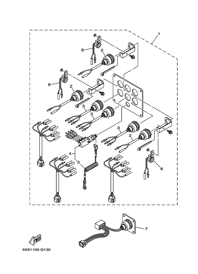 Панель переключателей 6