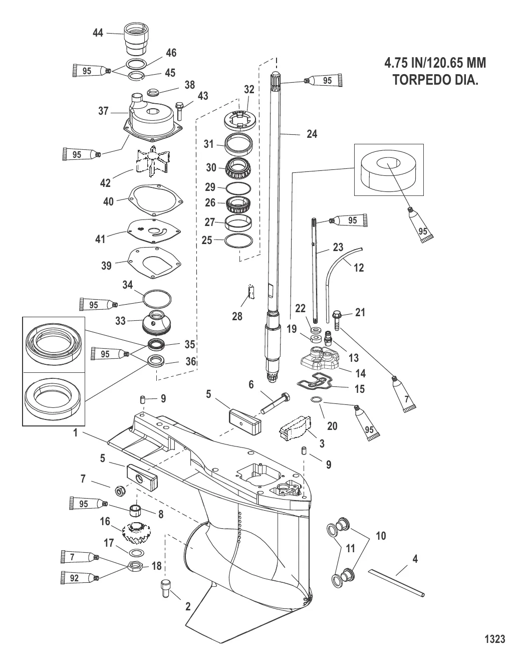 КАРТЕР РЕДУКТОРА (ВЕДУЩИЙ ВАЛ)(СТАНДАРТНОЕ ВРАЩЕНИЕ/ПРОТИВОВРАЩЕНИЕ)