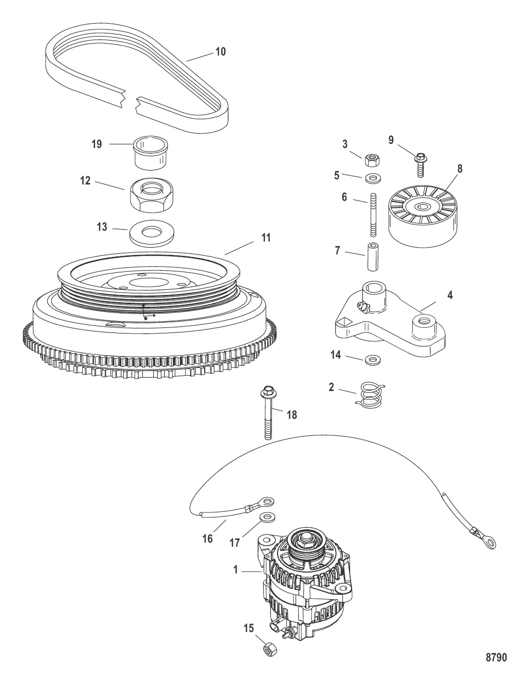 Маховик/генератор