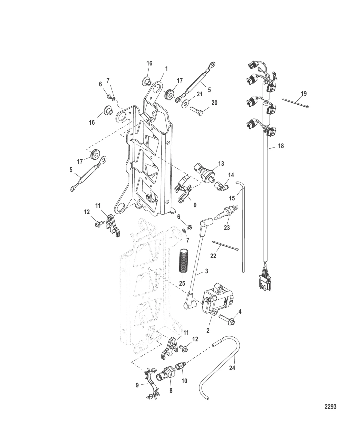Пластина катушки в сборе