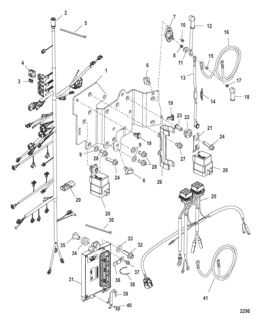 Электрическая панель в сборе