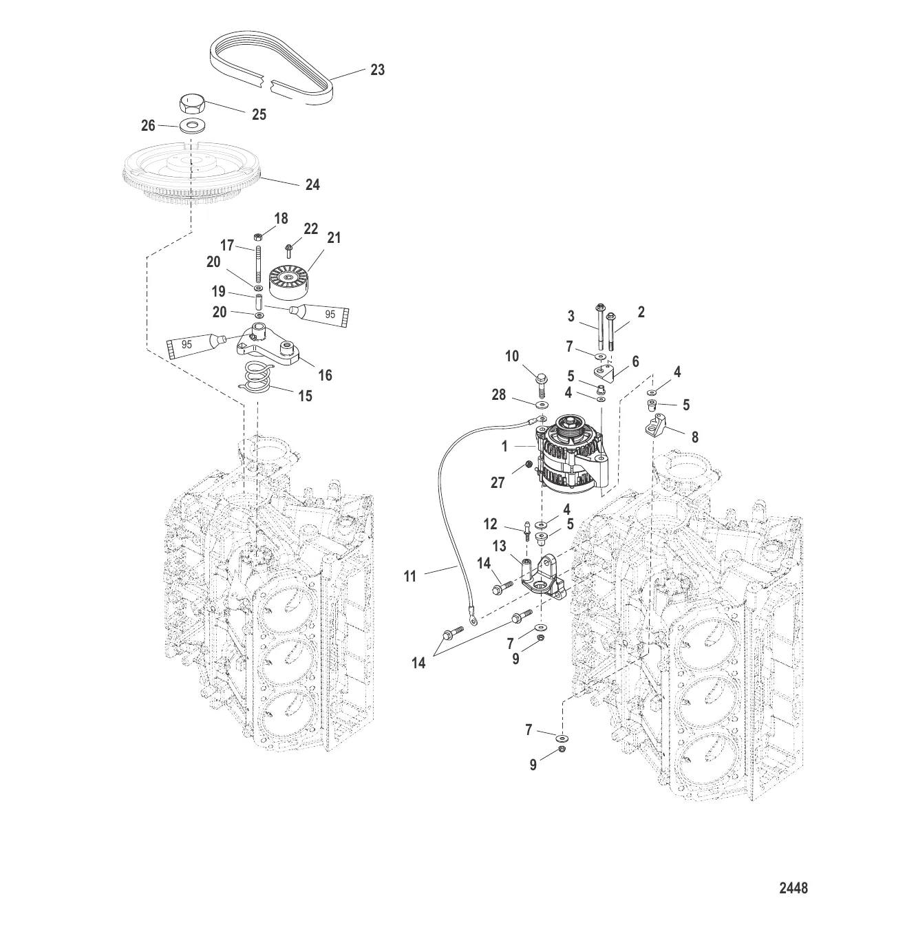 Маховик/генератор