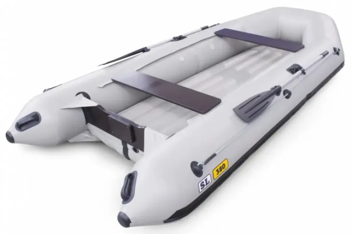 Solar Лодка надувная моторная SL-380 (Серый)