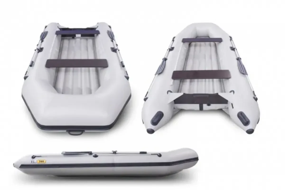 Solar Лодка надувная моторная SL-380 (Серый)