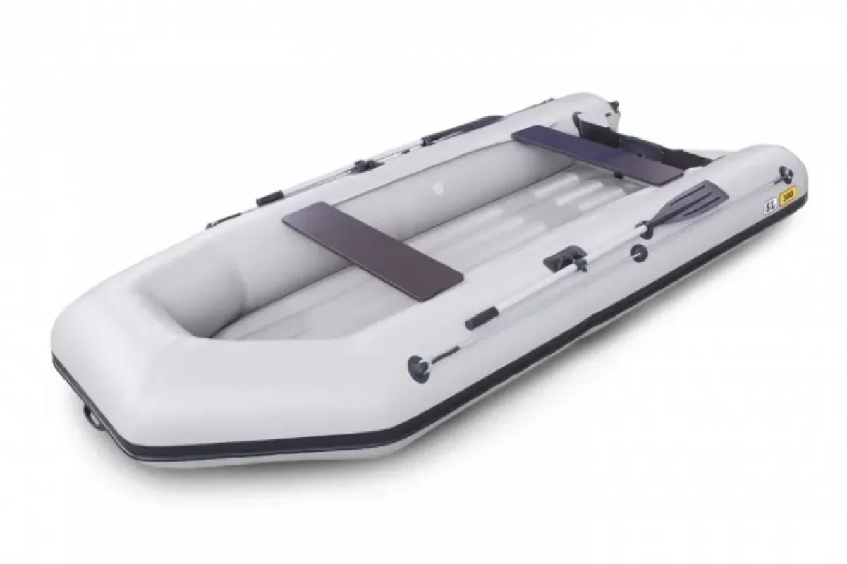 Solar Лодка надувная моторная SL-380 (Светло-серый) (49724)