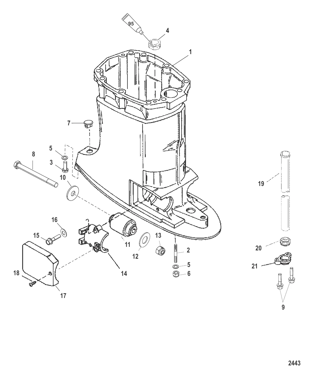 Корпус ведущего вала