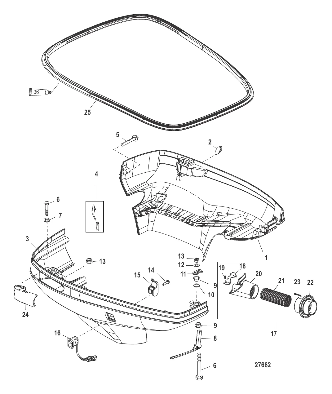 Нижний кожух