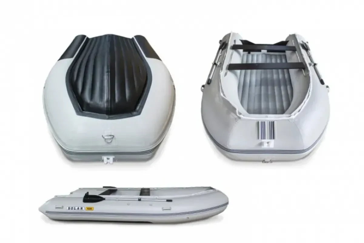Лодка надувная моторная SOLAR-420 K (Серый)