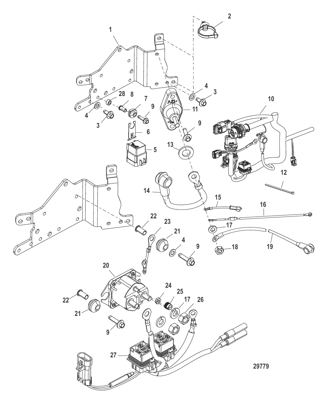 Компоненты электрической панели