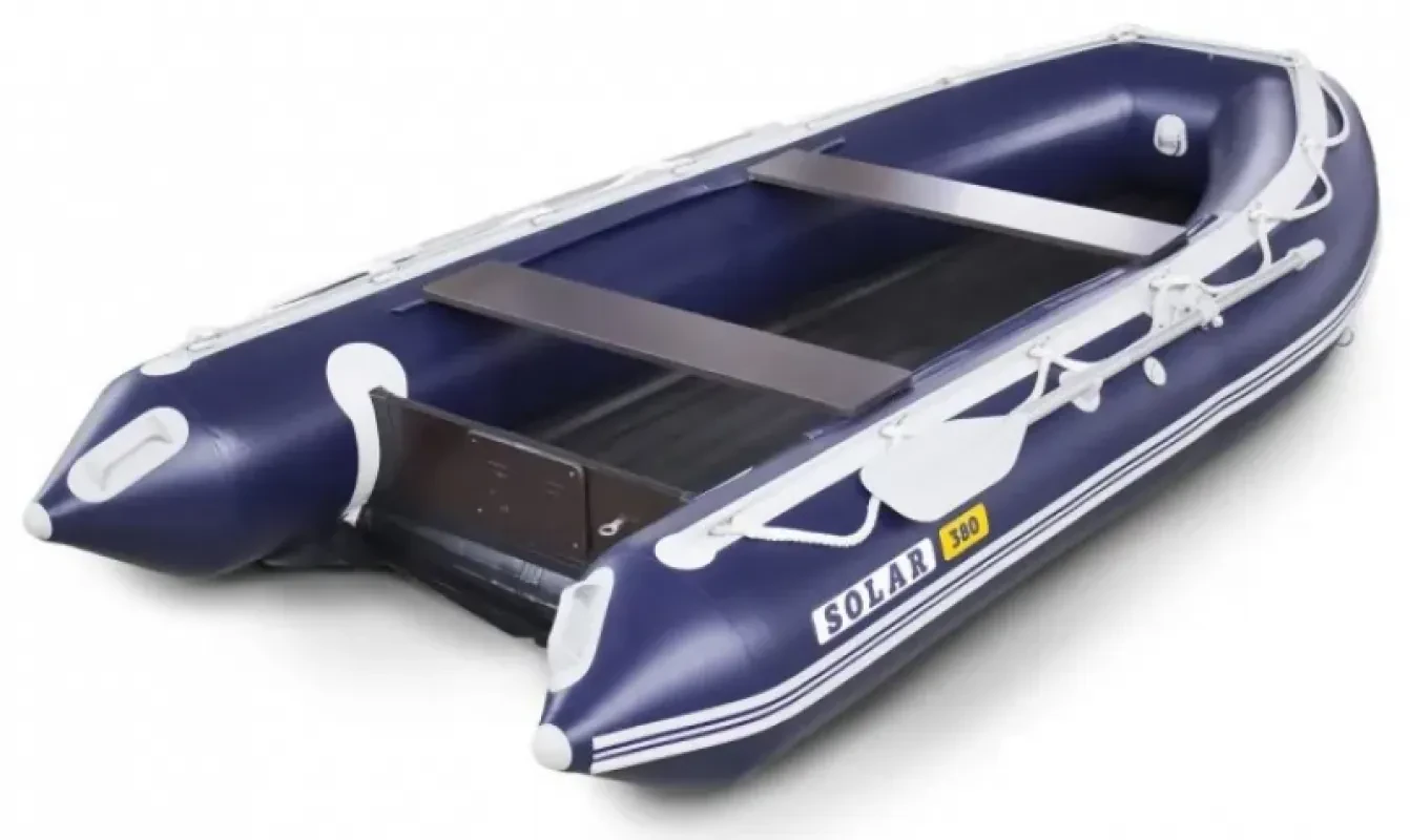 Лодка надувная моторная SOLAR-380 К (Максима) (Синий)