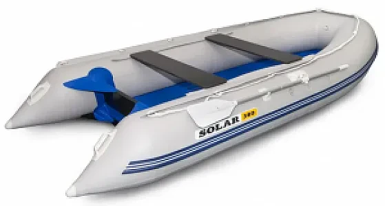 Лодка надувная моторная SOLAR-380 К (Максима) (Серый) УП-000001701