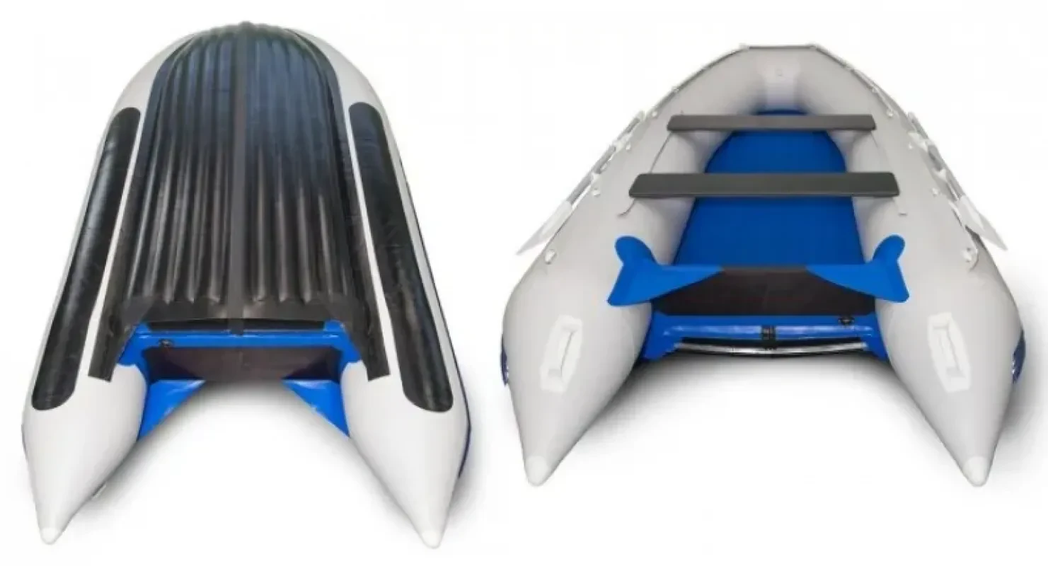 Лодка надувная моторная SOLAR-380 К (Максима) (Серый)