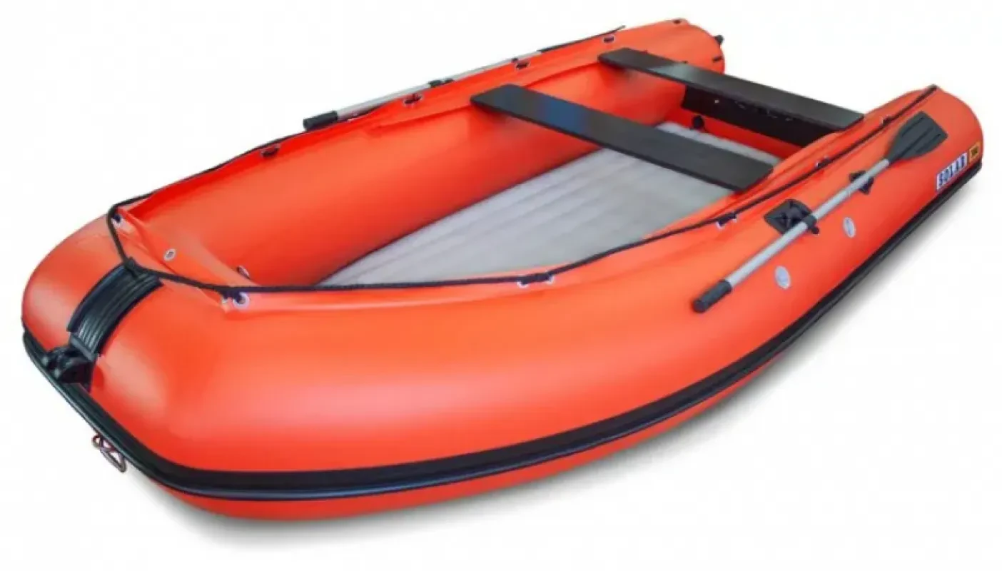 Лодка надувная моторная SOLAR-380 К (Максима) (Оранжевый)