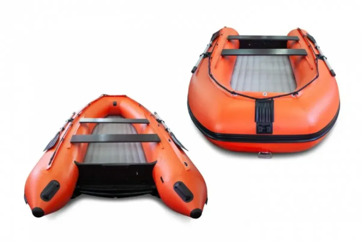 Лодка надувная моторная SOLAR-380 К (Максима) (Оранжевый)