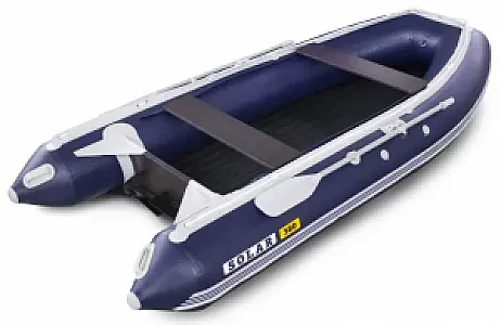 Лодка надувная моторная SOLAR-380 Jet tunnel (Синий) УП-00000008